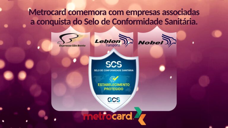 Metrocard comemora com empresas associadas a conquista do Selo de Conformidade Sanitária