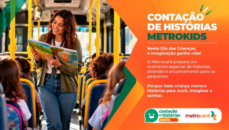 Metrocard promove tarde de histórias para celebrar o Dia das Crianças em Colombo